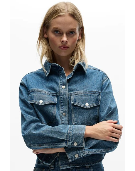Mika Shirt (Mid Indigo)