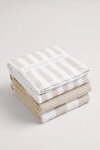CR Stripe Australian Cotton Tea Towel Pack Of 3