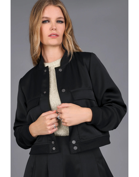 Satin Bomber Jacket