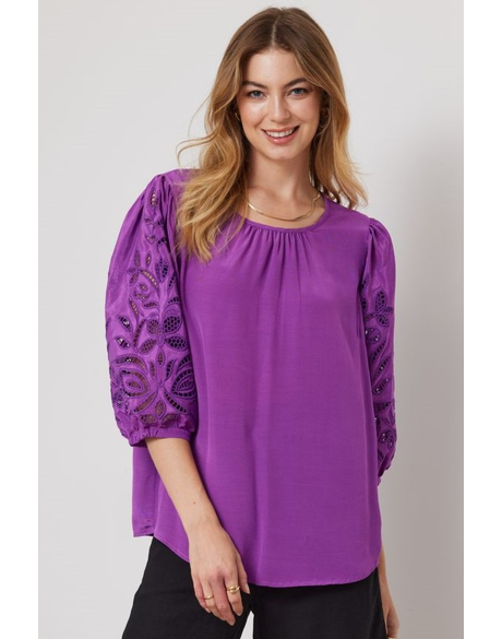 Lorne Embroidered Top