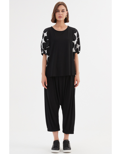 Puff Sleeve Combi Tee
