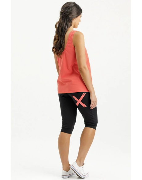 3/4 Apartment Pants (Black w Berry X)