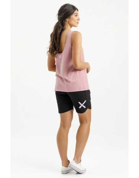 Apartment Shorts (Black w Lilac X)