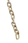 Feature Strap Chain (Gold Link + Black Leaether)