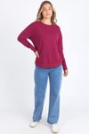 Delilah Crew (Beetroot Red)