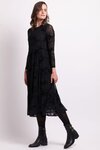 Long Sleeve, Tiered Hem Dress 