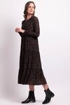 Long Sleeve, Tiered Hem Dress 