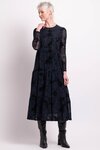 Long Sleeve, Tiered Hem Dress 