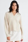 Truth Oat Collar Chunky Knit Jumper