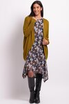 Open Front Midi Cardigan