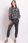 Shirred Long Sleeve Blouse