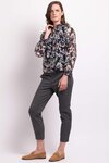 Shirred Long Sleeve Blouse