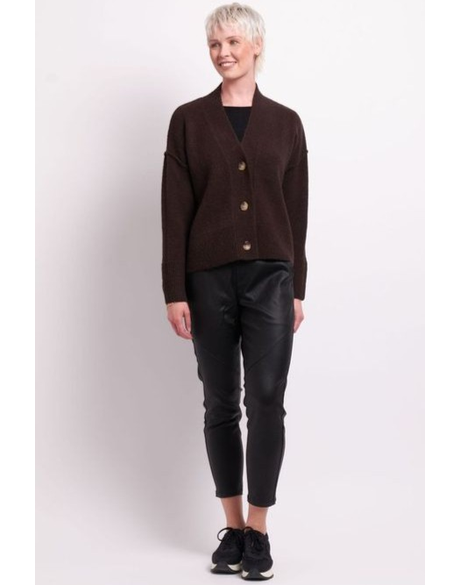 Panel Lines Coated Trousers 