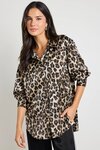 Felix Animal Satin Oversized Shirt