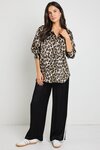 Felix Animal Satin Oversized Shirt