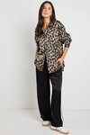 Felix Animal Satin Oversized Shirt