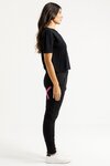 Apartment Pants (Black w Orchid X)