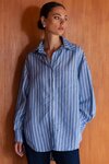 Two Makes One Shirt (Blue with White Stripe)