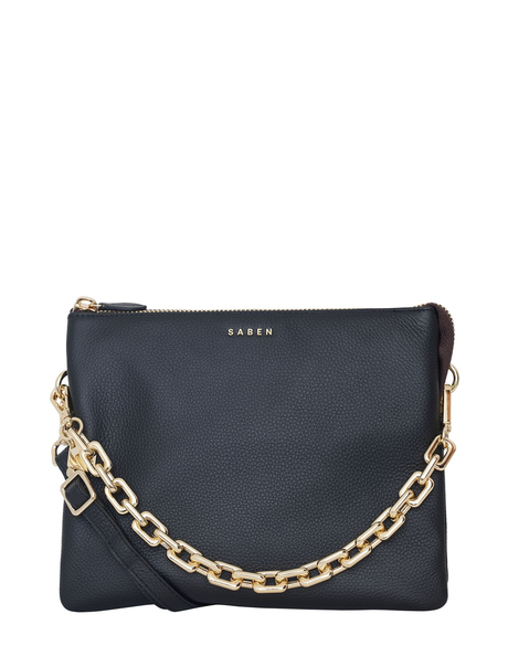 Matilda Crossbody Bag (Black+ Chunky Chain)