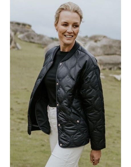 Talei Quilt Bomber Jacket 