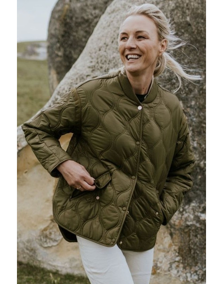 Talei Quilt Bomber Jacket 