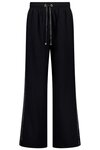 Indiana Wide Leg Pants (Black with Satin)