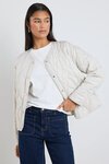 Apex Putty Collarless Puffer Jacket