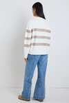 True Natural Stripe Crew Knit Jumper