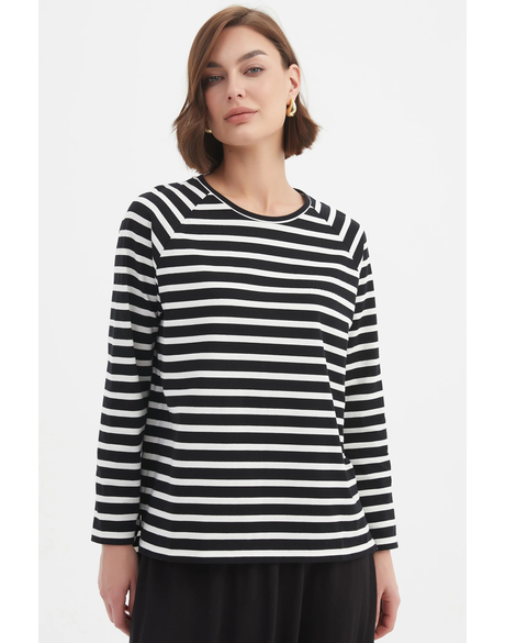 Stripe Long Sleeve Weekend TShirt