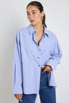 Signature Blue Oxford Oversized Shirt