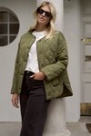 Peak Khaki Oversized Padded Shell Jacket