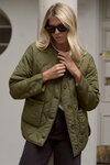 Peak Khaki Oversized Padded Shell Jacket